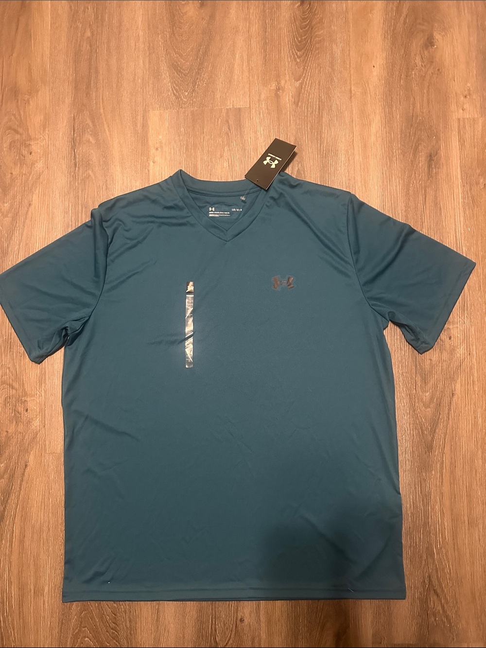 Under Armour Men’s V-Neck Performance Tee - Teal Blue